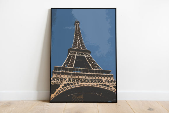 Eiffel Tower Poster Watercolor Illustrations