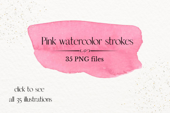 Light Pink Watercolor Splash Clipart and Illustrations