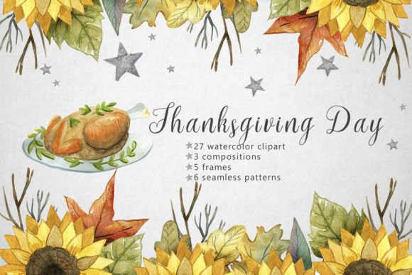 Watercolor Thanksgiving Day
