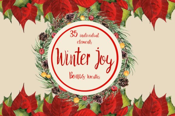 Winter Joy - 35 Watercolor Set
